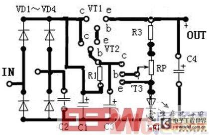 解析一款可调直流稳压电源的电路原理图及工作原理